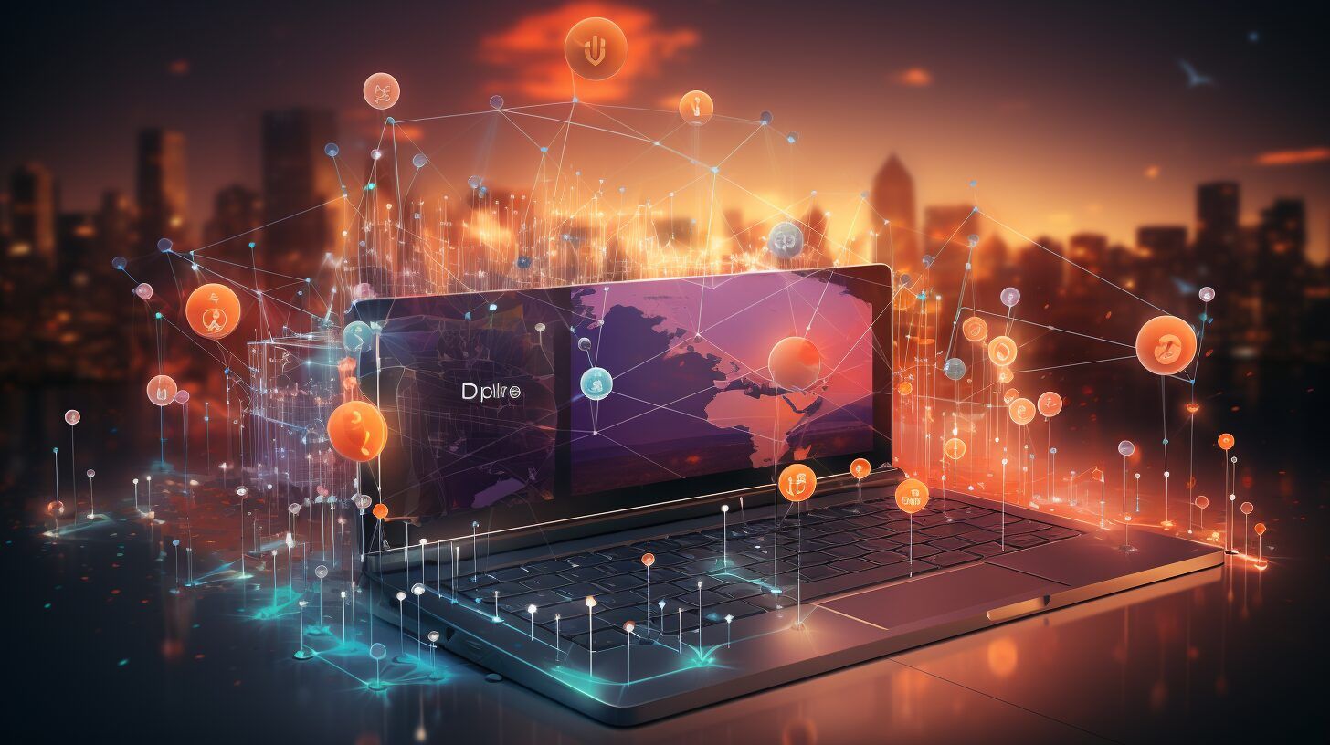 Cloudflare logo with upward arrow and WordPress elements Cloudflare logo with upward arrow and WordPress elements.