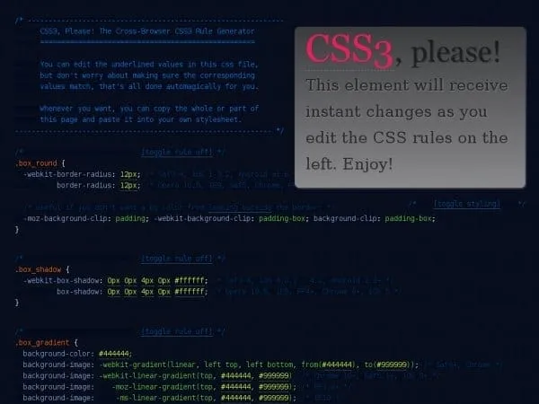 CSS3 Please! CSS3 Please!