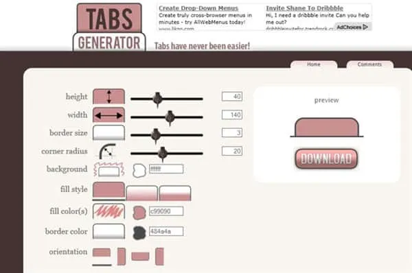 Tabs Generator Tabs Generator