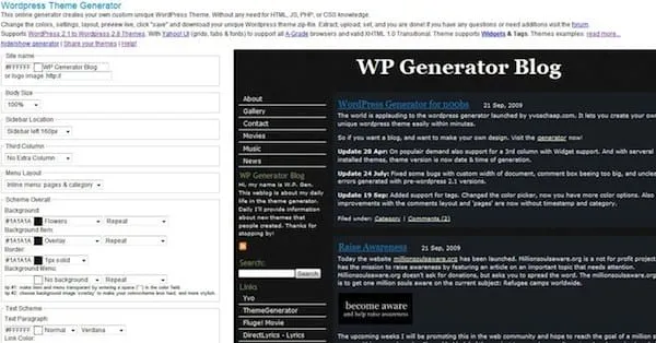 WordPress Theme Generator WordPress Theme Generator