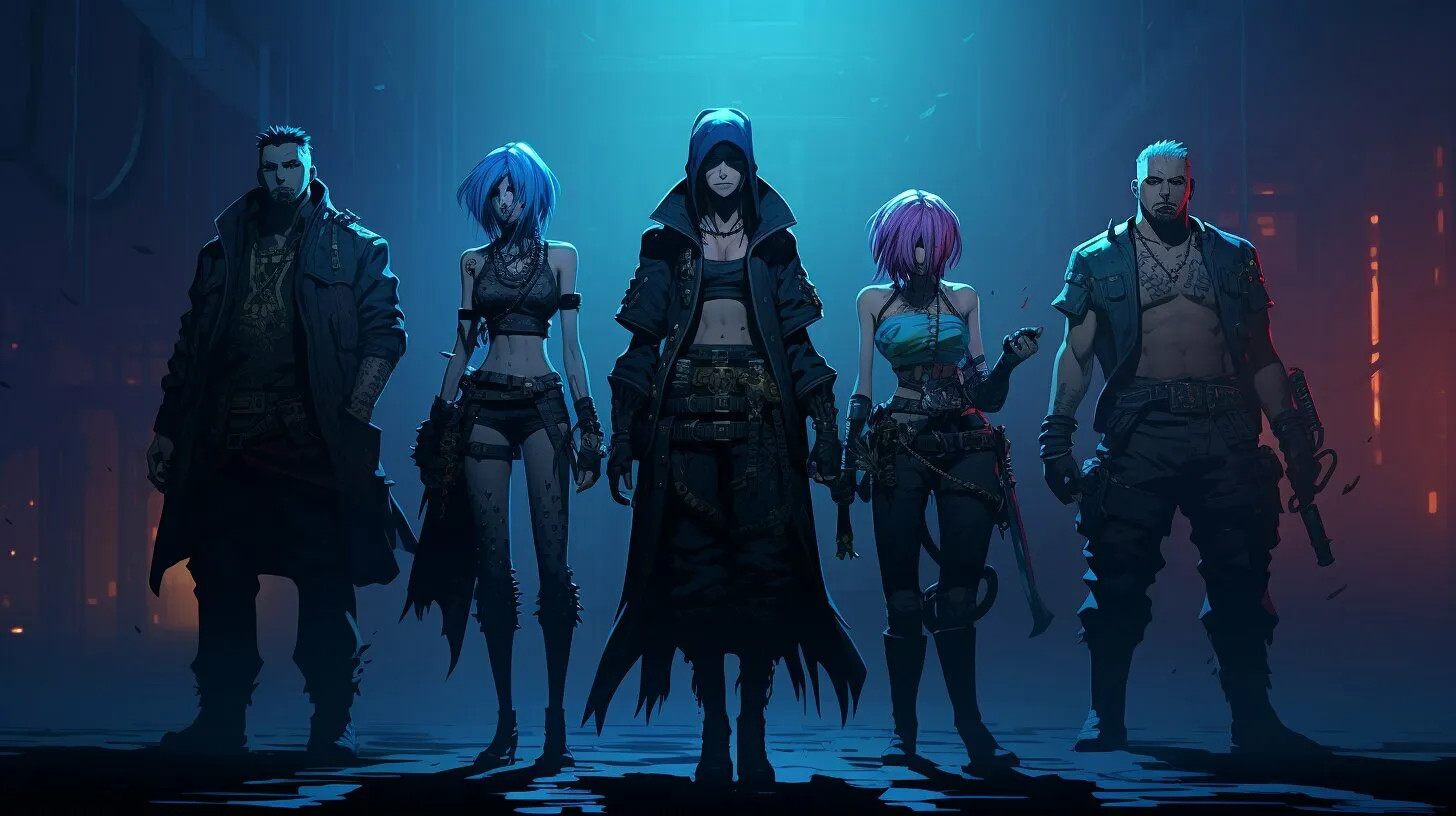 blue hair one piece characters