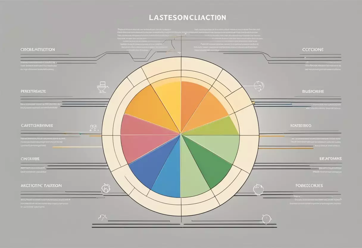 A representation of a pie chart in Microsoft Excel.