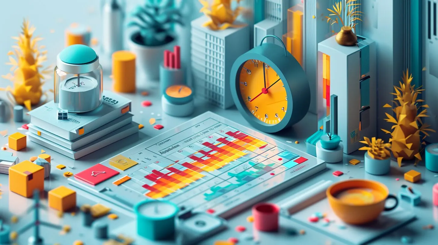 Calendar with highlighted days clock for optimal times YouTube buttons and performance graphs 1 Calendar with highlighted days clock to know the best upload time for YouTube.