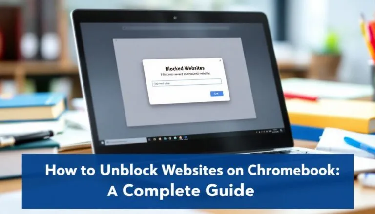 how to unblock websites on chromebook 317265355 Laptop screen showing blocked websites message, with text below: