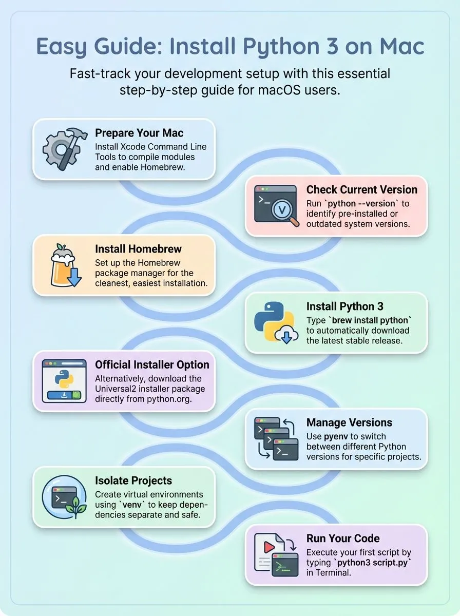 Easy Guide to Install Python on Mac: Installing Python 3 on MacOS