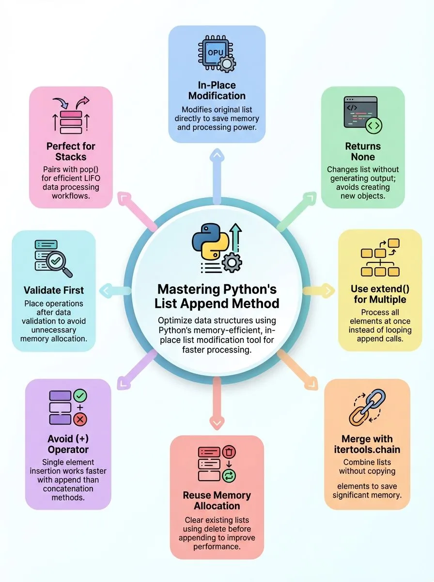 Efficient Python List Append Method for Data Structures