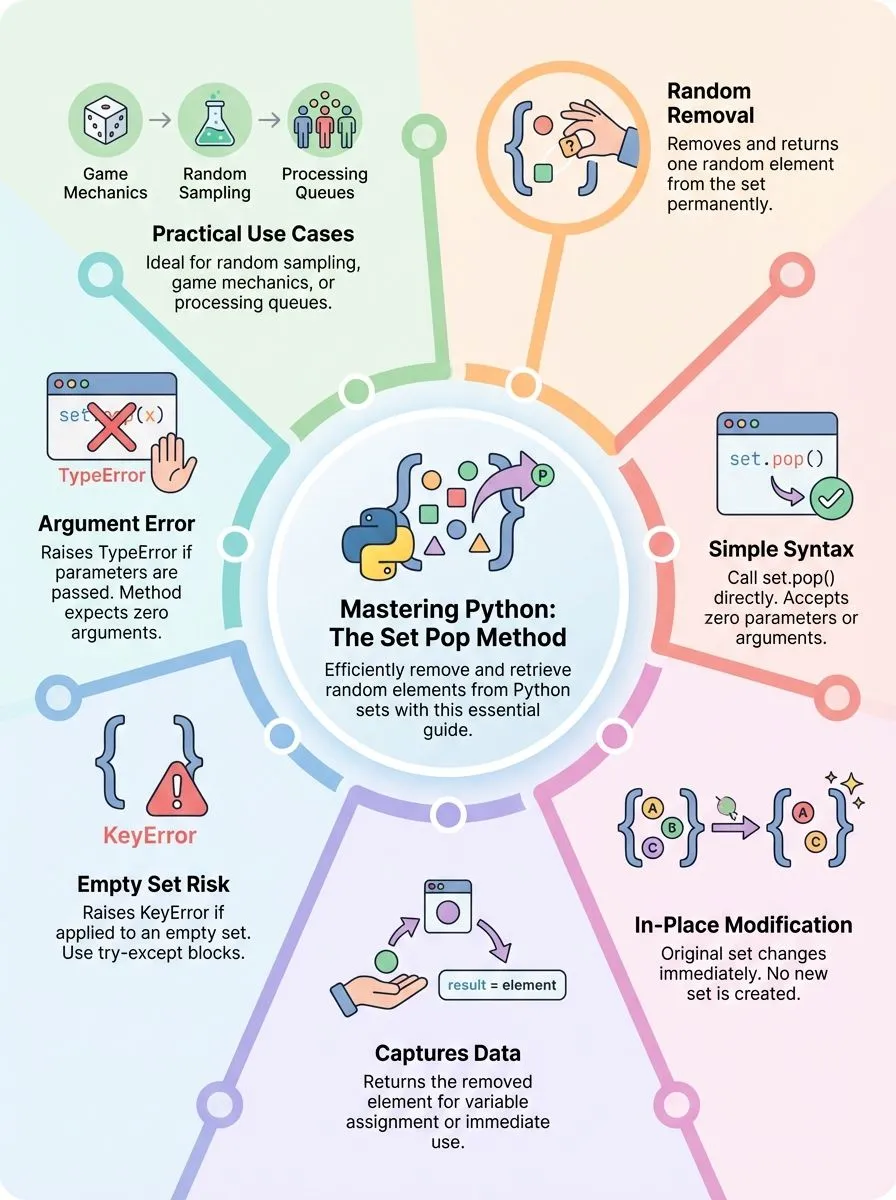 Mastering Python: Exploring Python Sets with Set Pop Method