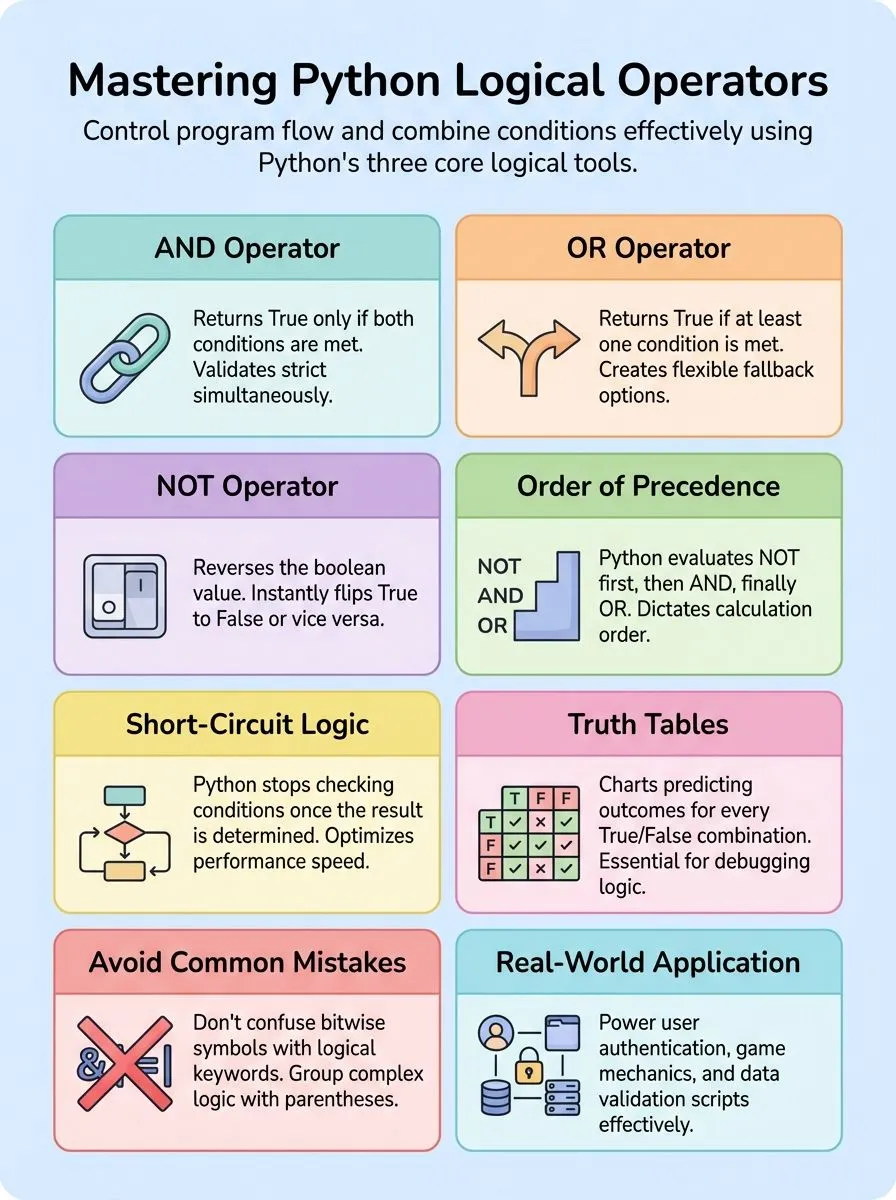 Mastering Python Logical Operators: A Comprehensive Guide Mastering Python Logical Operators: A Comprehensive Guide