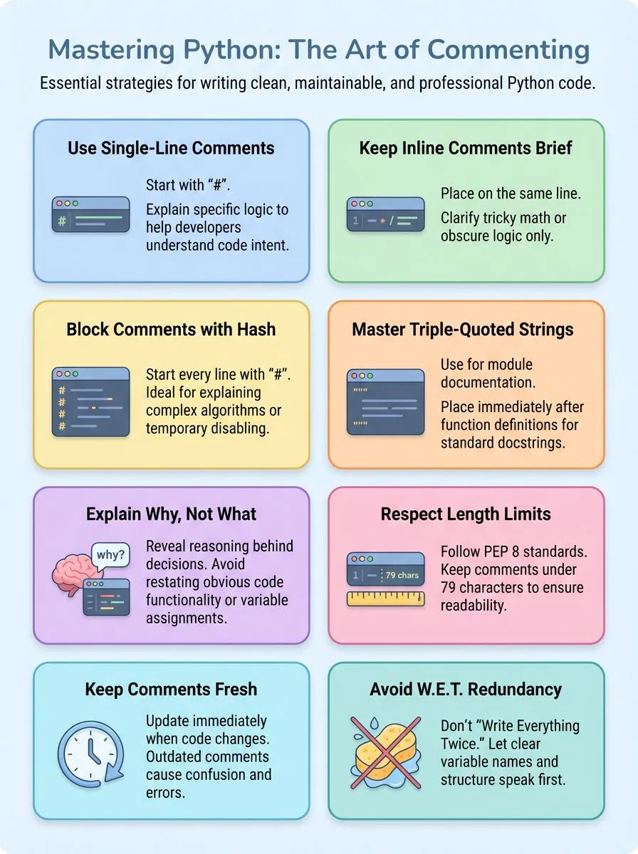 Mastering Python: Writing Comments in Python Code