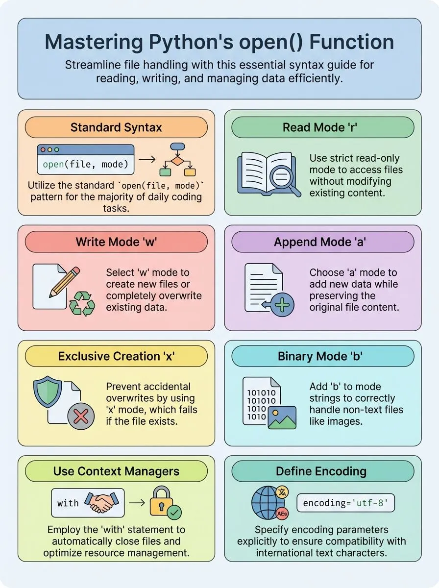 How to Use the open Function in Python: Built-In Python Documentation for File Handling